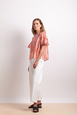 Neris Blouse Draw The Line -  Koi Stripe [sz:size 8]