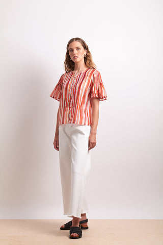 Neris Blouse Draw The Line -  Koi Stripe [sz:size 8]