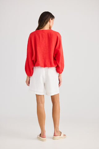 Holiday Top Happy Hour - Red [sz:small / Medium]