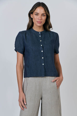 Naturals Blouse - Poseidon 547 [sz:small]