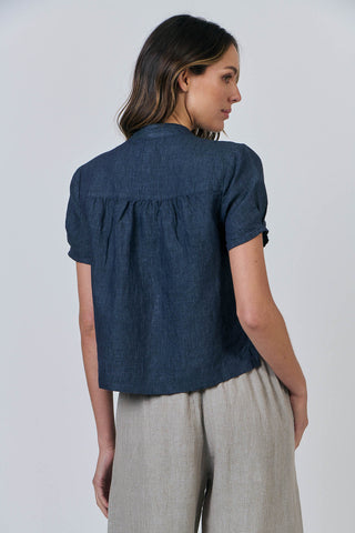 Naturals Blouse - Poseidon 547 [sz:small]