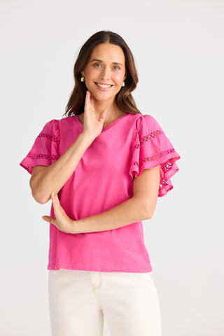 Brave&true Tee Chloe - Hot Pink [sz:xs]