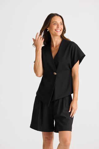 Brave&true Top Origami - Black [sz:xs]