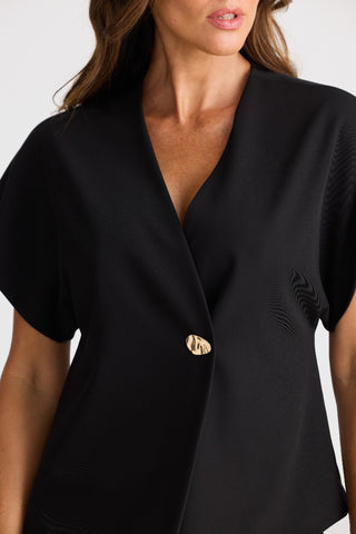 Brave&true Top Origami - Black [sz:xs]