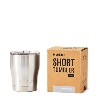 Huski Short Tumbler 2.0 - Brushed Stainless 