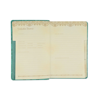 Intrinsic Luxe Travel Journal Turquoise Twist
