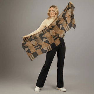 Scarfco Frances Wool Scarf | Pink Poppies