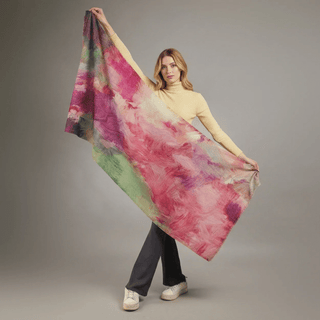 Scarfco Nadine Wool Scarf | Pink Poppies