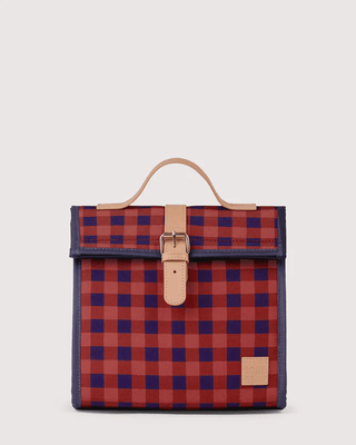 Somewhere Co Lunch Satchel - Chestnut | Pink Poppies