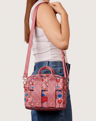 Somewhere Co Lunch Tote - Fable | Pink Poppies