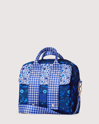 Somewhere Co Lunch Tote - Foxwood | Pink Poppies