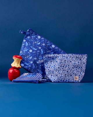 Somewhere Co Pouch Trio - Foxwood | Pink Poppies