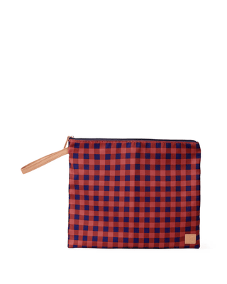 Somewhere Co Wet Bag Lge - Chestnut | Pink Poppies