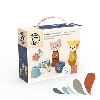 Speedy Monkey Screw Toys | Pink Poppies