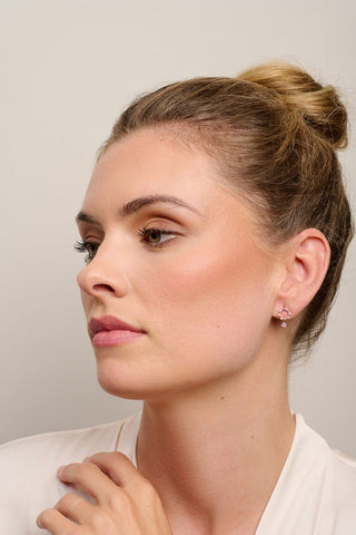 Tigertree Earrings Fallen Stars Rose Gold Crystal | Pink Poppies