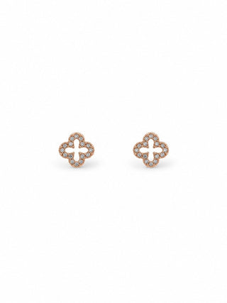 Tigertree Earrings Felice Rose Gold Crystal Edge