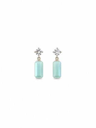 Tigertree Earrings Pacific Opal Drop - Silver