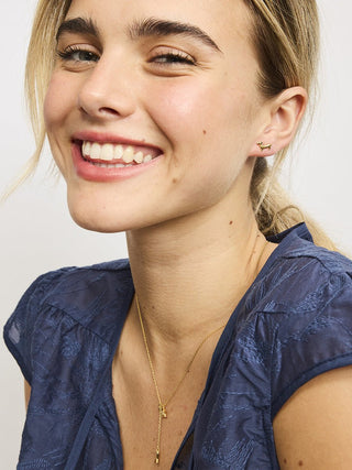 Tigertree Earrings Winifred - Gold | Pink Poppies