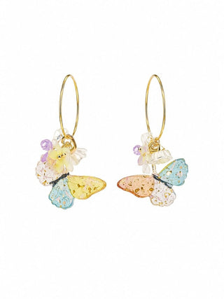 Tigertree Hoops Butterfly Cluster - Gold Rainbow