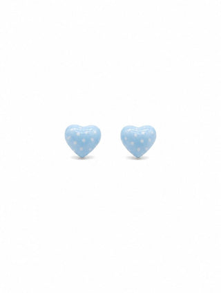 Tigertree Studs Hearts Polka Dot - Blue
