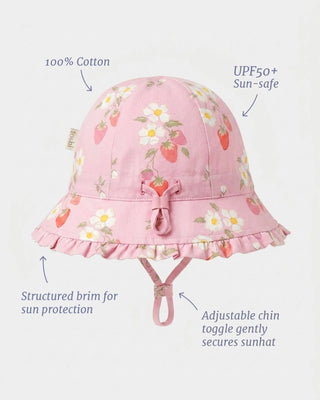 Toshi Bell Hat Arcadia - Strawberry Fields Blossom [sz:baby Hat Xs Up To 8 Month]
