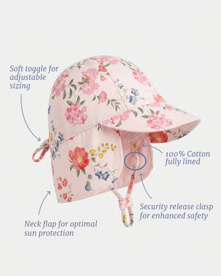 Toshi Flap Cap Arcadia - Wild Garden [sz:baby Hat Xs Up To 8 Month]