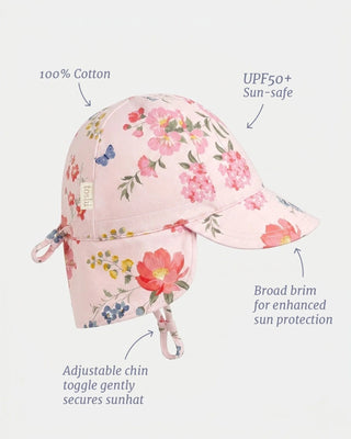 Toshi Flap Cap Arcadia - Wild Garden [sz:baby Hat Xs Up To 8 Month]