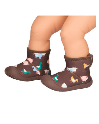 Toshi Gumbooties Neoprene Mystical - Farm Buddies | Pink Poppies