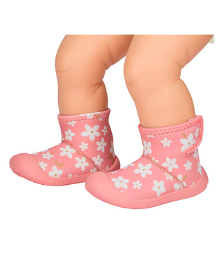 Toshi Gumbooties Neoprene Mystical - Rosie Posie | Pink Poppies