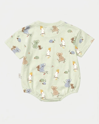 Toshi Onesie S/s Bubble Arcadia - Gumnut Babies Eucalypt [sz:baby 000]