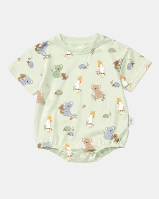 Toshi Onesie S/s Bubble Arcadia - Gumnut Babies Eucalypt [sz:baby 000]