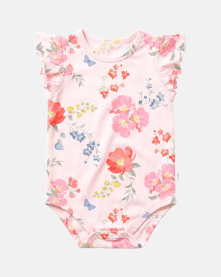 Toshi Onesie S/s Frill Arcadia - Wild Garden [sz:baby 000]