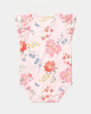 Toshi Onesie S/s Frill Arcadia - Wild Garden [sz:baby 000]