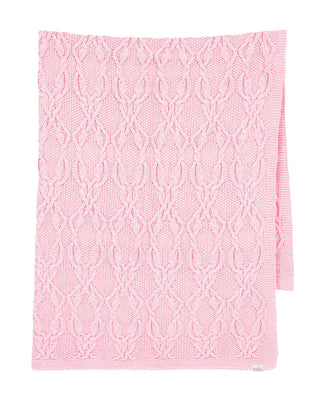 Toshi Organic Blanket Bowie - Misty Rose | Pink Poppies