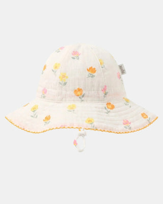 Toshi Sunhat Bell - Pippa Vanilla [sz:baby Hat Sml 8-24months]
