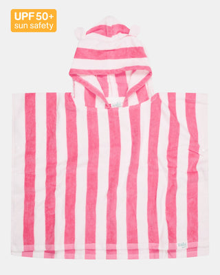 Toshi Towel Hooded Beachcomber - Watermelon | Pink Poppies