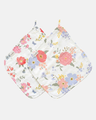 Toshi Washcloth Muslin 2pc - Arcadia Wild Garden