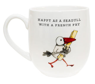 Twigseeds Fine Bone China Cup - French Fry | Pink Poppies