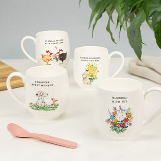 Twigseeds Fine Bone China Cup - Treasure | Pink Poppies