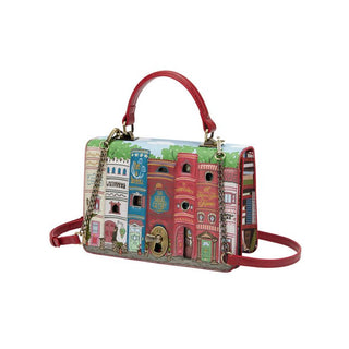 Vendula London Bookshelf Boulevard Cassie Bag | Pink Poppies