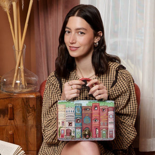 Vendula London Bookshelf Boulevard Cassie Bag | Pink Poppies