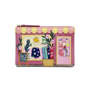Vendula Sewing Shop - Raspberry Edition Zipper Coin Purse | Pink Poppies