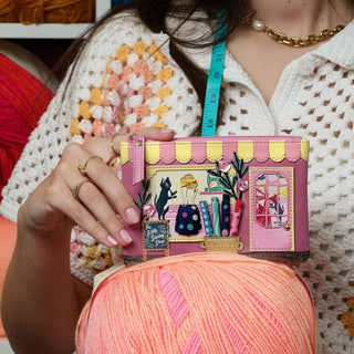 Vendula Sewing Shop - Raspberry Edition Zipper Coin Purse | Pink Poppies