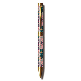 William Morris Botanical Boxed Ballpoint Pen – Pink & Green