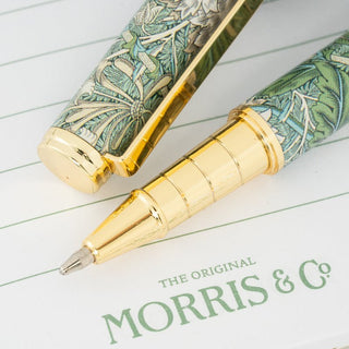 William Morris Botanical Boxed Ballpoint Pen – Sage Green