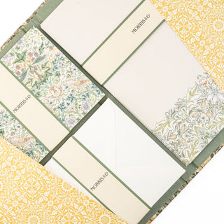 William Morris Floral Writing Set – Sage & Apricot

