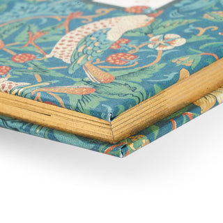 William Morris Strawberry Thief A5 Birthday & Address Book – Teal