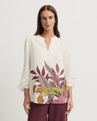 Yarra Trail Botanical Blouse | Pink Poppies