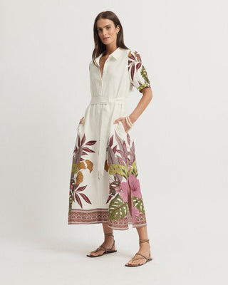 Yarra Trail Botanical Dress | Pink Poppies