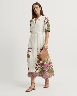 Yarra Trail Botanical Dress | Pink Poppies